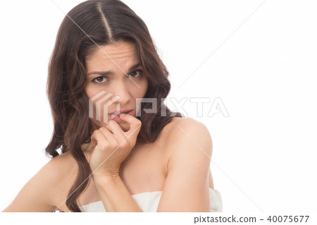 Portrait of a gorgeous middle aged brunette woman Portrait of a gorgeous middle aged brunette woman 40075677