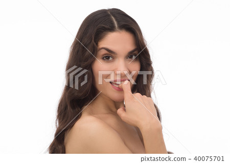 Portrait of a gorgeous middle aged brunette woman Portrait of a gorgeous middle aged brunette woman 40075701