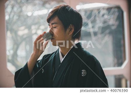 清酒 日本酒 男人 40076390