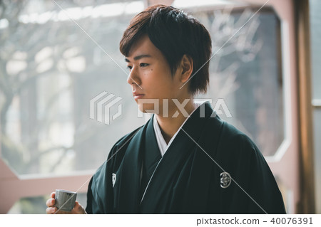 清酒 日本酒 男人 40076391