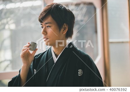 清酒 日本酒 男人 40076392