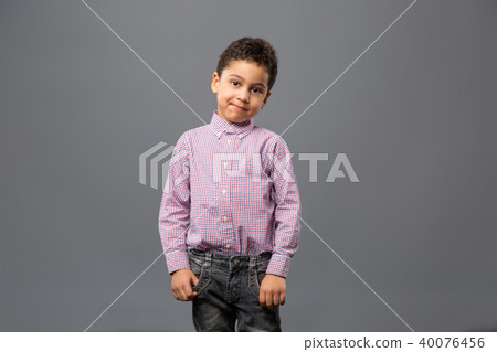 Nice pleasant boy looking at you 40076456