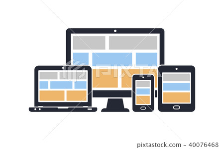Responsive design for web 40076468