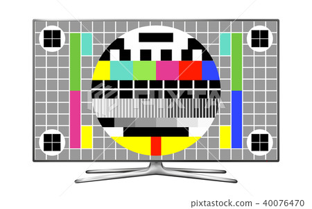 TV test pattern screen TV test pattern screen 40076470