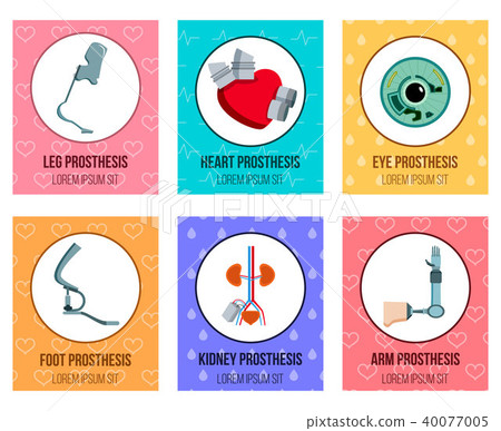 Prothesis Implants Flat Cards 40077005