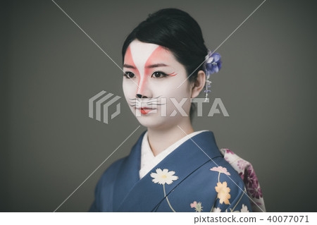 kimono, female, lady 40077071