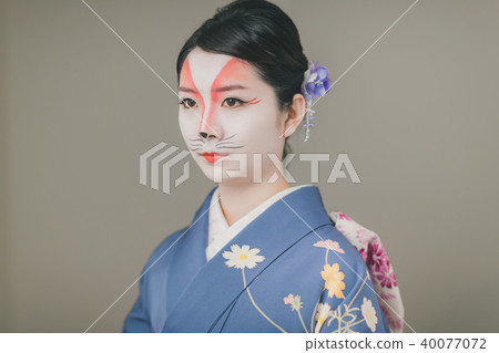 kimono, female, lady 40077072