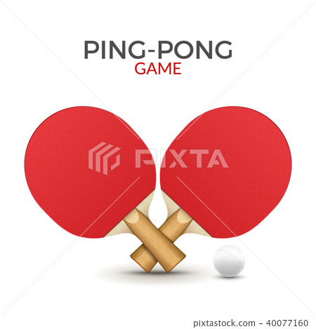 Rackets for table tennis. Pingpong tennis game 40077160