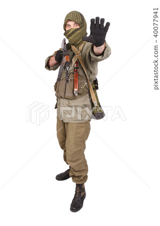 mercenary with AK 47 40077941
