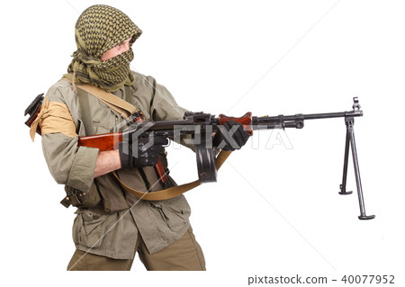 mercenary with machine gun mercenary with machine gun 40077952
