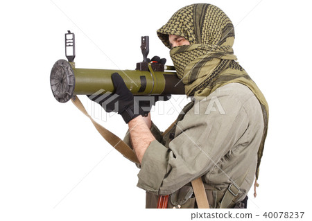 mercenary with anti-tank rocket launcher - RPG 40078237
