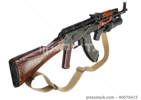 Kalashnikov with GP-25 grenade launcher Kalashnikov with GP-25 grenade launcher 40078415