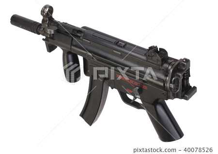 submachine gun MP5 isolated submachine gun MP5 isolated 40078526