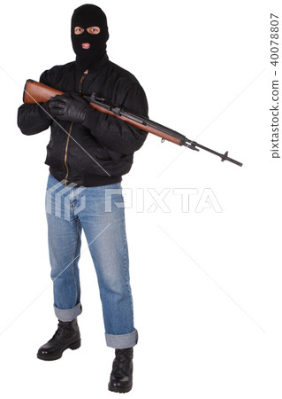Robber with M14 rifle Robber with M14 rifle 40078807