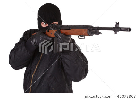 Robber with M14 rifle Robber with M14 rifle 40078808