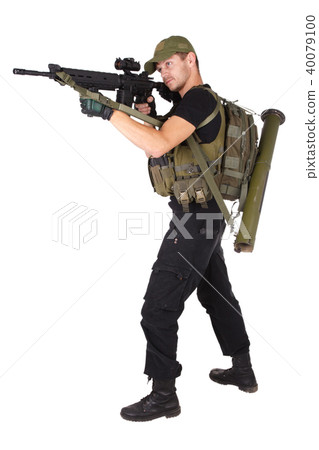 mercenary with m16 rifle mercenary with m16 rifle 40079100