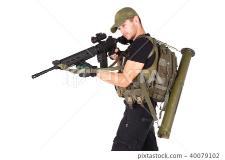 mercenary with m16 rifle mercenary with m16 rifle 40079102