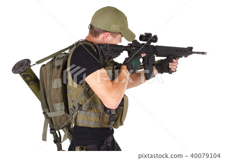 mercenary with m16 rifle mercenary with m16 rifle 40079104