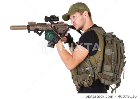 mercenary with m4 rifle mercenary with m4 rifle 40079110