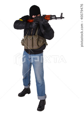 insurgent with AK 47 40079476