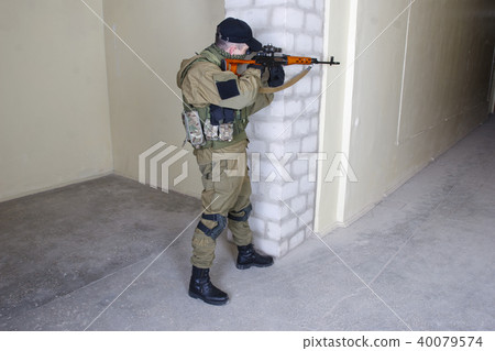 insurgent sniper with SVD rifle insurgent sniper with SVD rifle 40079574