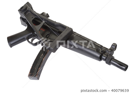 submachine gun MP5 isolated submachine gun MP5 isolated 40079639