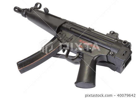 submachine gun MP5 isolated submachine gun MP5 isolated 40079642