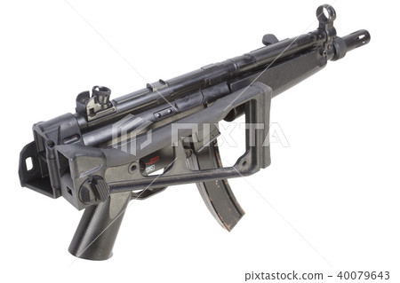 submachine gun MP5 isolated submachine gun MP5 isolated 40079643