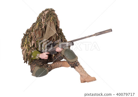 sniper in ghillie suit 40079717