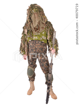 sniper in ghillie suit 40079719