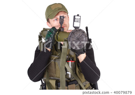 mercenary with bazooka gun mercenary with bazooka gun 40079879