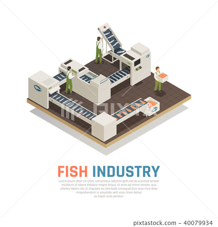 Sea Food Production Background 40079934