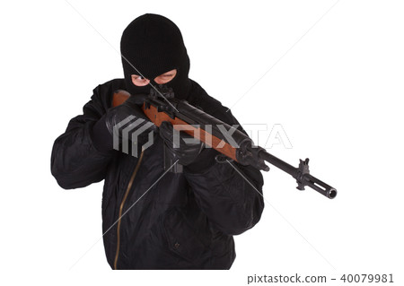 Robber with M14 rifle Robber with M14 rifle 40079981