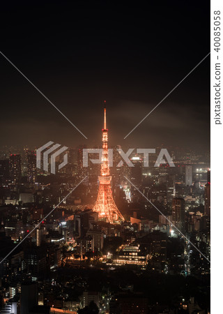 Tokyo Tower at night Tokyo Tower at night 40085058