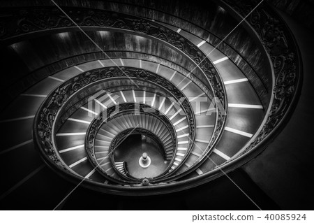 Staircase in Vatican Museums, Vatican, Rome, Italy 40085924