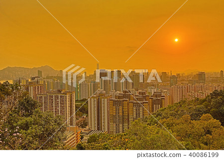 north of kwun tong district view Hong kong north of kwun tong district view Hong kong 40086199