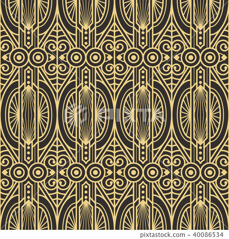 Abstract art deco seamless pattern 03 - Stock Illustration [40086534 ...