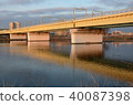 Morning and bridge of Tama River 40087398