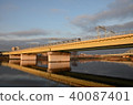 Morning and bridge of Tama River 40087401