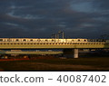 Morning and bridge of Tama River 40087402