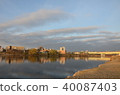 Morning and bridge of Tama River 40087403