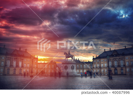 Royal Amalienborg Palace in Copenhagen Royal Amalienborg Palace in Copenhagen 40087996