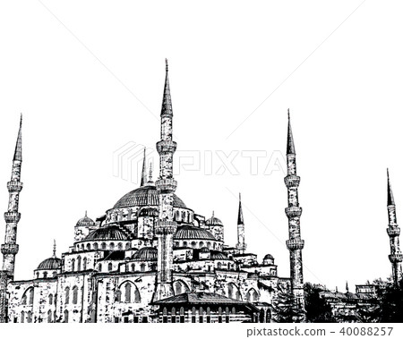 Hand Drawn Mosque Vector PNG Images, Hand Drawn Mosque Sketch Illustration,  Background, Mosque, Sketch PNG Image For Free Download | How to draw hands,  Illustration, Calligraphy background