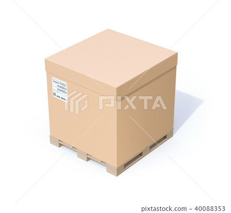 Image of reinforced cardboard with lid 40088353