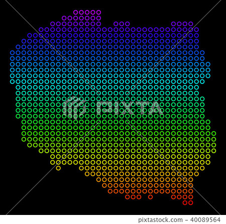 Colored Poland Map Colored Poland Map 40089564