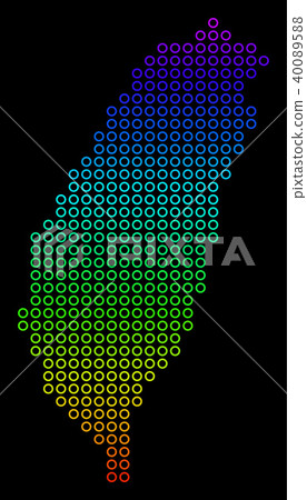 Bright Taiwan Island Map Bright Taiwan Island Map 40089588