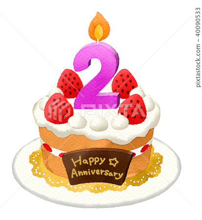 Number 2 cake | 2nd wedding anniversary, Cake, 2nd anniversary