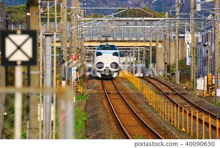 Panda Kuroshio No. JR 287 Panda face Express Train Kuroshio 62 Panda Kuroshio No. JR 287 Panda face Express Train Kuroshio 62 40090630