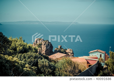 Sea Italy, Italia, Riviera landscape, tourism, travel, coast, europe, summer, vacation, water 40091686