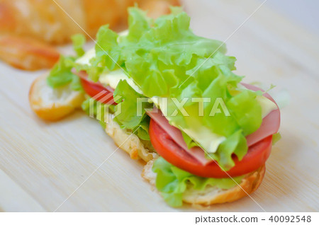croissant sandwich or ham and cheese sandwich croissant sandwich or ham and cheese sandwich 40092548